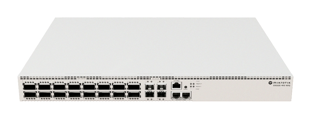-MikroTik CRS520-4XS-16XQ-RM — 16× 100Gb QSFP28 + 4× 25Gb SFP28 Port Layer-3 Yönetilebilir Veri Merkezi Switch