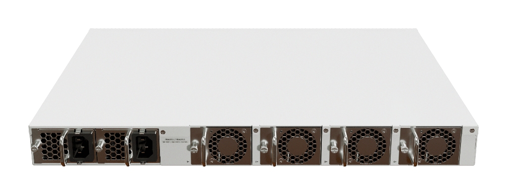 Mikrotik CRS520-4XS-16XQ-RM MikroTik CRS520-4XS-16XQ-RM — 16× 100Gb QSFP28 + 4× 25Gb SFP28 Port Layer-3 Yönetilebilir Veri Merkezi Switch ürün görseli 3 - wifidepo