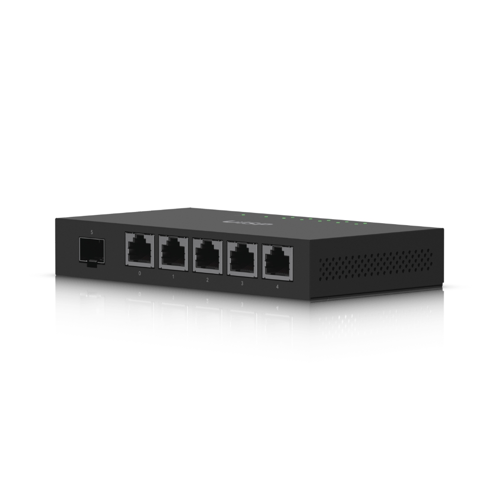 ER-X-SFP-UBNT EdgeRouter X SFP (ER-X-SFP) – 5 Port Gigabit RJ45, 24V Pasif PoE ve SFP Portlu Kompakt Router