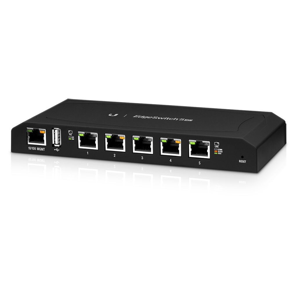 UBNT EdgeSwitch 5XP (ES-5XP) – 5 Gigabit PoE Portlu, Kompakt ve Güçlü Pasif PoE Switch fiyat ve stok bilgisi UBNT EdgeSwitch 5XP (ES-5XP) – 5 Gigabit PoE Portlu, Kompakt ve Güçlü Pasif PoE Switch urun fotografi