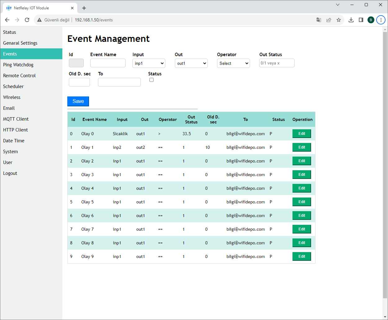 NetRelay NR001 NetRelay IoT Development Board 4 Röle (PoE-Ethernet-WiFi Lan Relay) Geliştirme Kartı ürün görseli 13 - wifidepo