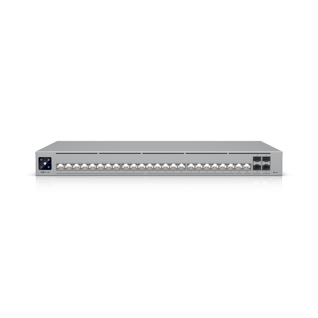 USW-Pro-HD-24-UBNT UniFi Pro HD 24 (USW-Pro-HD-24) | 2.5GbE, 10GbE RJ45, 10G SFP+ Layer 3 Switch - Ürün İncelemesi ve Fiyatları