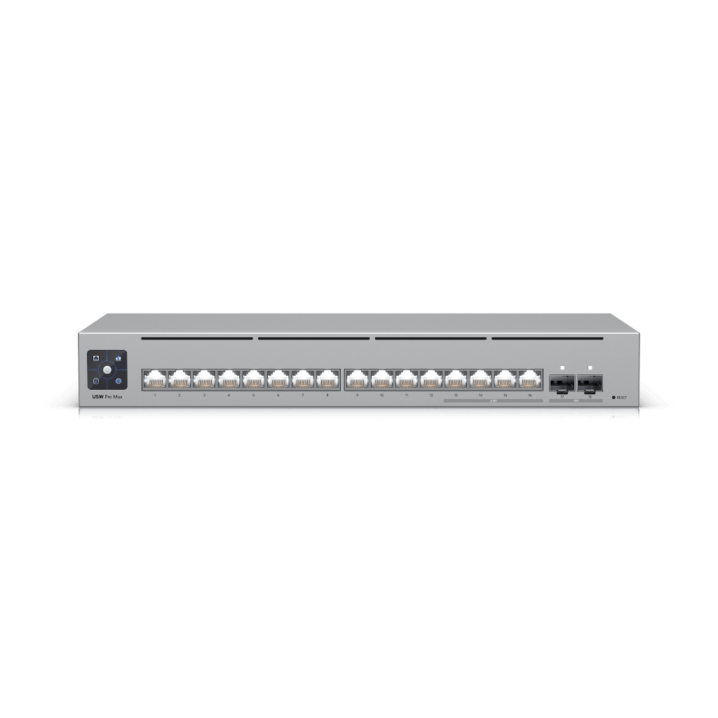 USW-Pro-Max-16-UBNT UniFi Switch Pro Max 16 (USW-Pro-Max-16) | Etherlighting™, 2.5GbE, 10G SFP+ Layer 3 Switch