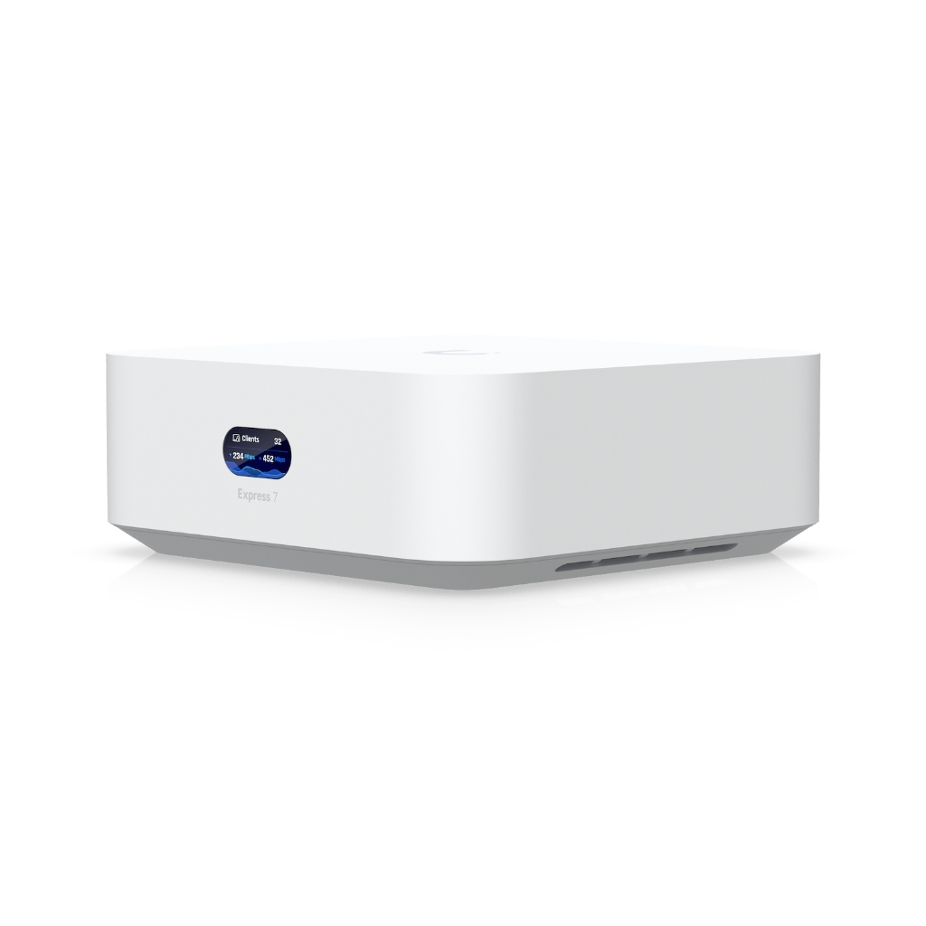 UX7-UBNT UniFi Express 7 (UX7) – WiFi 7 (6 GHz) Entegre 10G Cloud Gateway, Mesh Genişletme ve 2.3 Gbps IDS/IPS